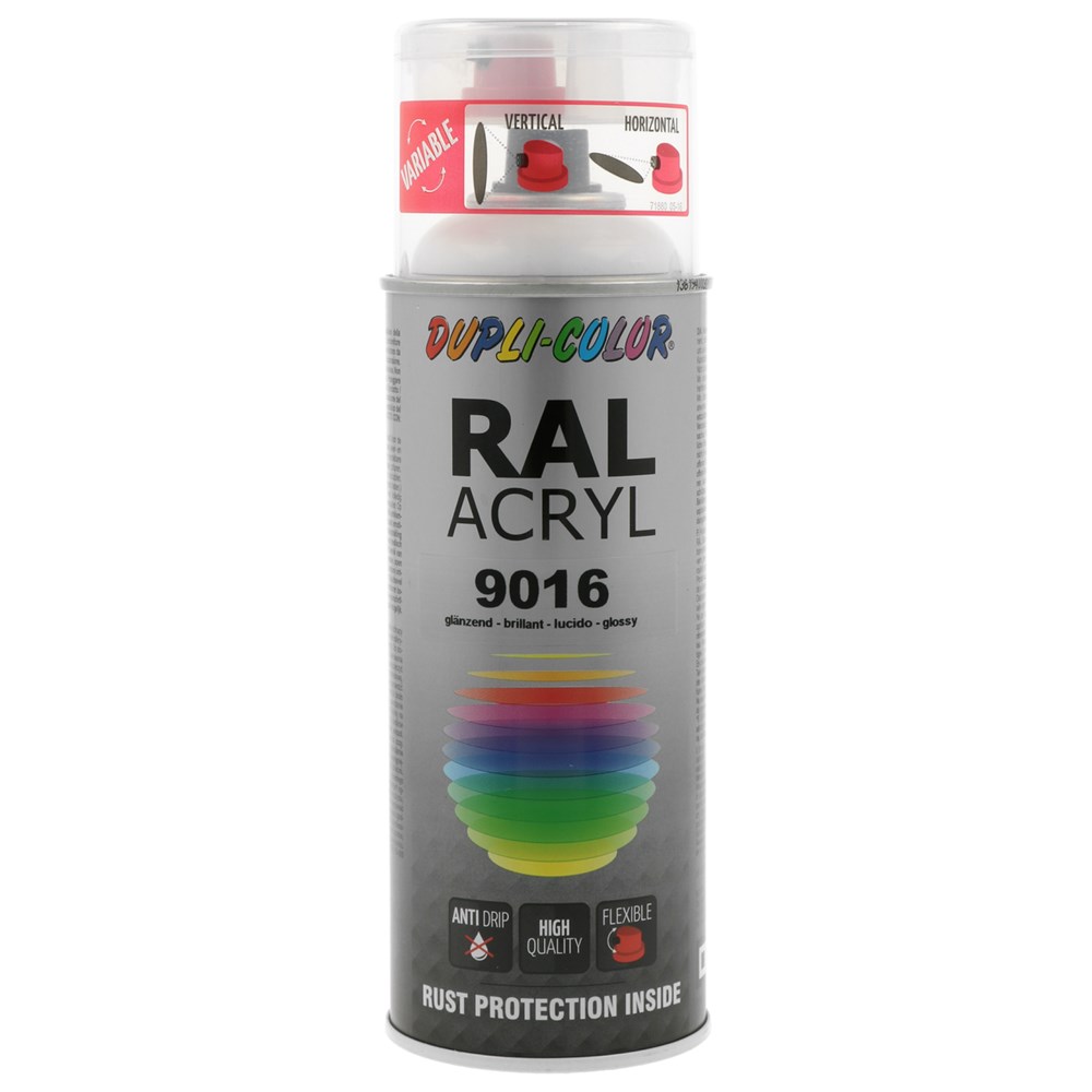 Duplicolor Acryl RAL 9016 Hoogglans