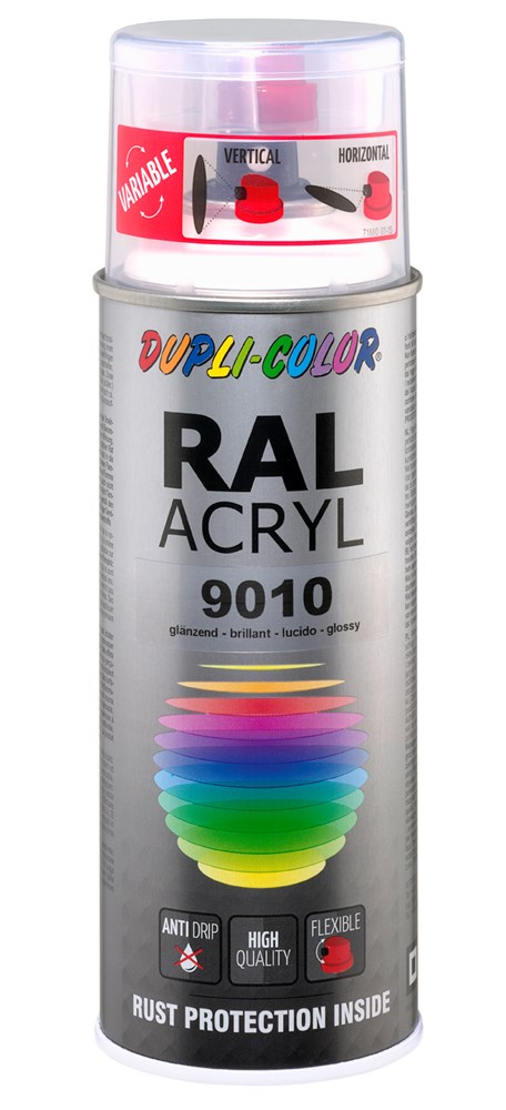 Duplicolor Acryl RAL 9010 Hoogglans