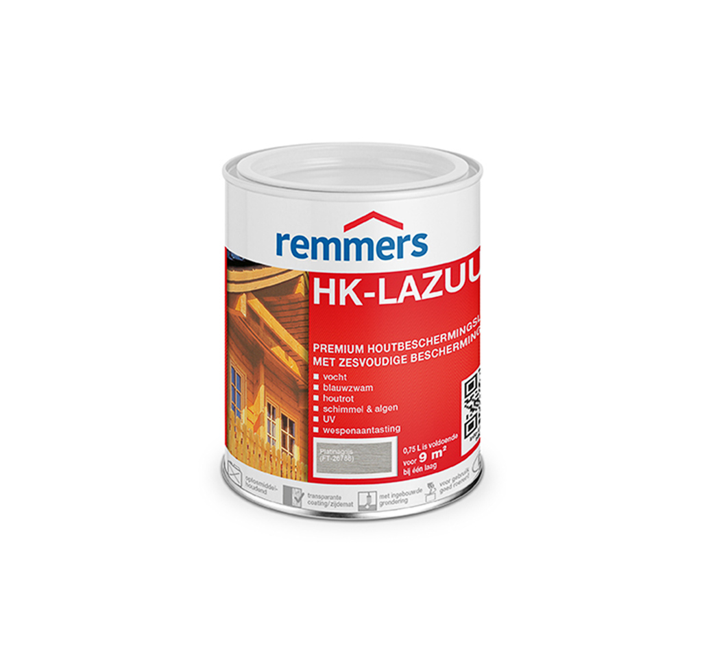 Remmers HK-Lazuur Grey Protect platinagrijs
