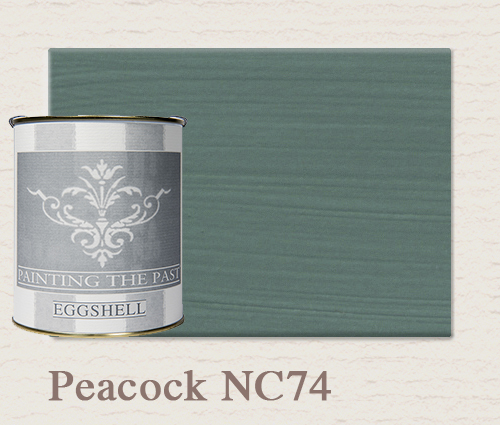 Painting The Past Eggshell Peacock
