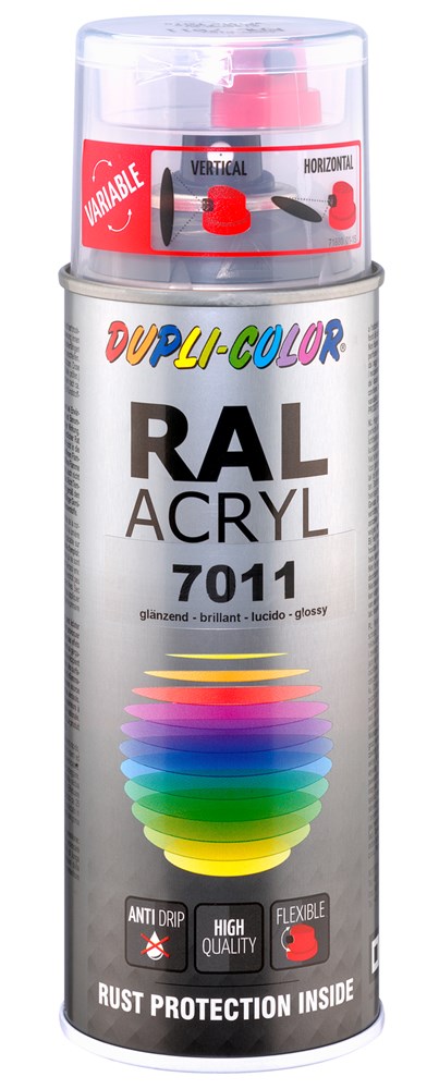 Duplicolor Acryl RAL 7011 Hoogglans