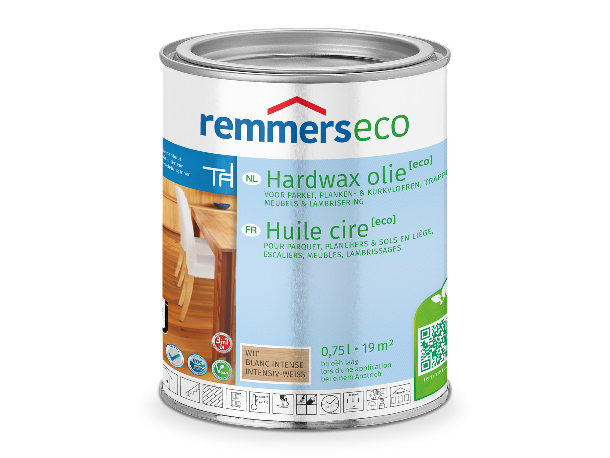 Remmers Hardwax Olie Eco Wit