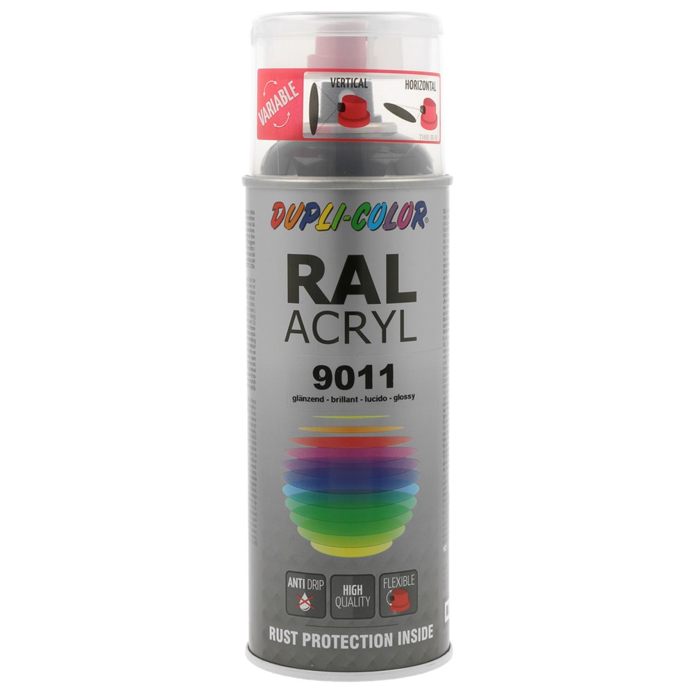 Duplicolor Acryl RAL 9011 Hoogglans