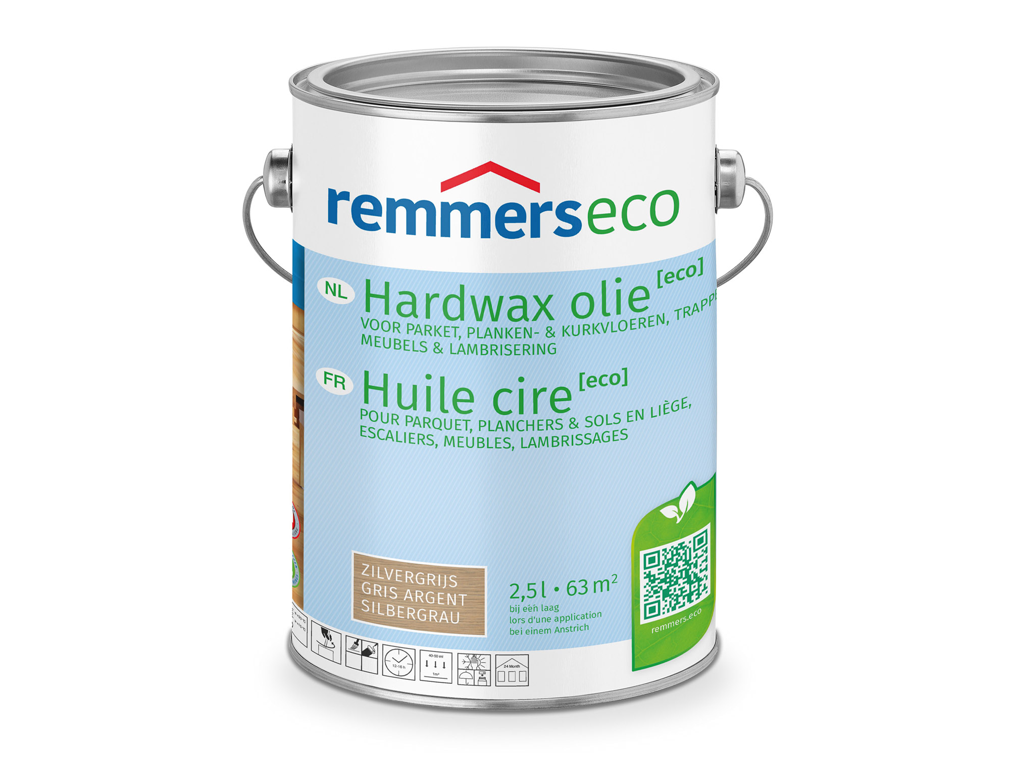 Remmers Hardwax Olie Eco Zilvergrijs