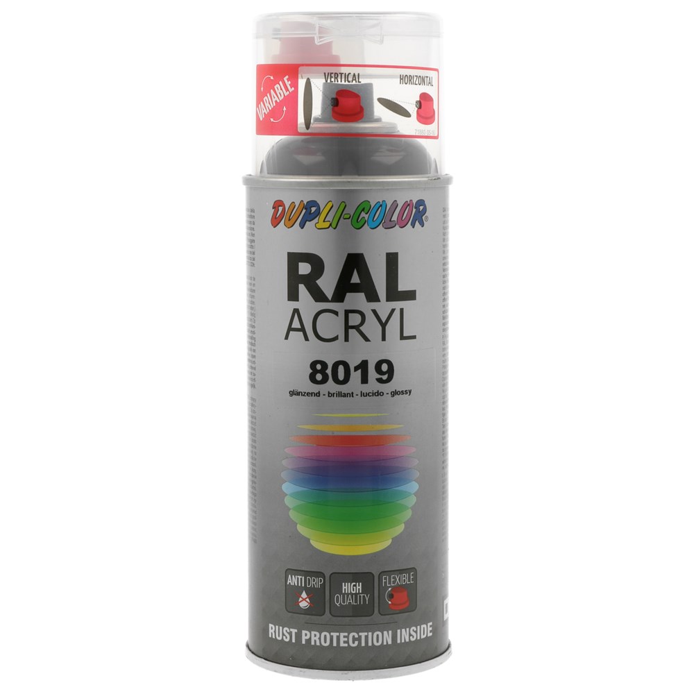 Duplicolor Acryl RAL 8019 Hoogglans