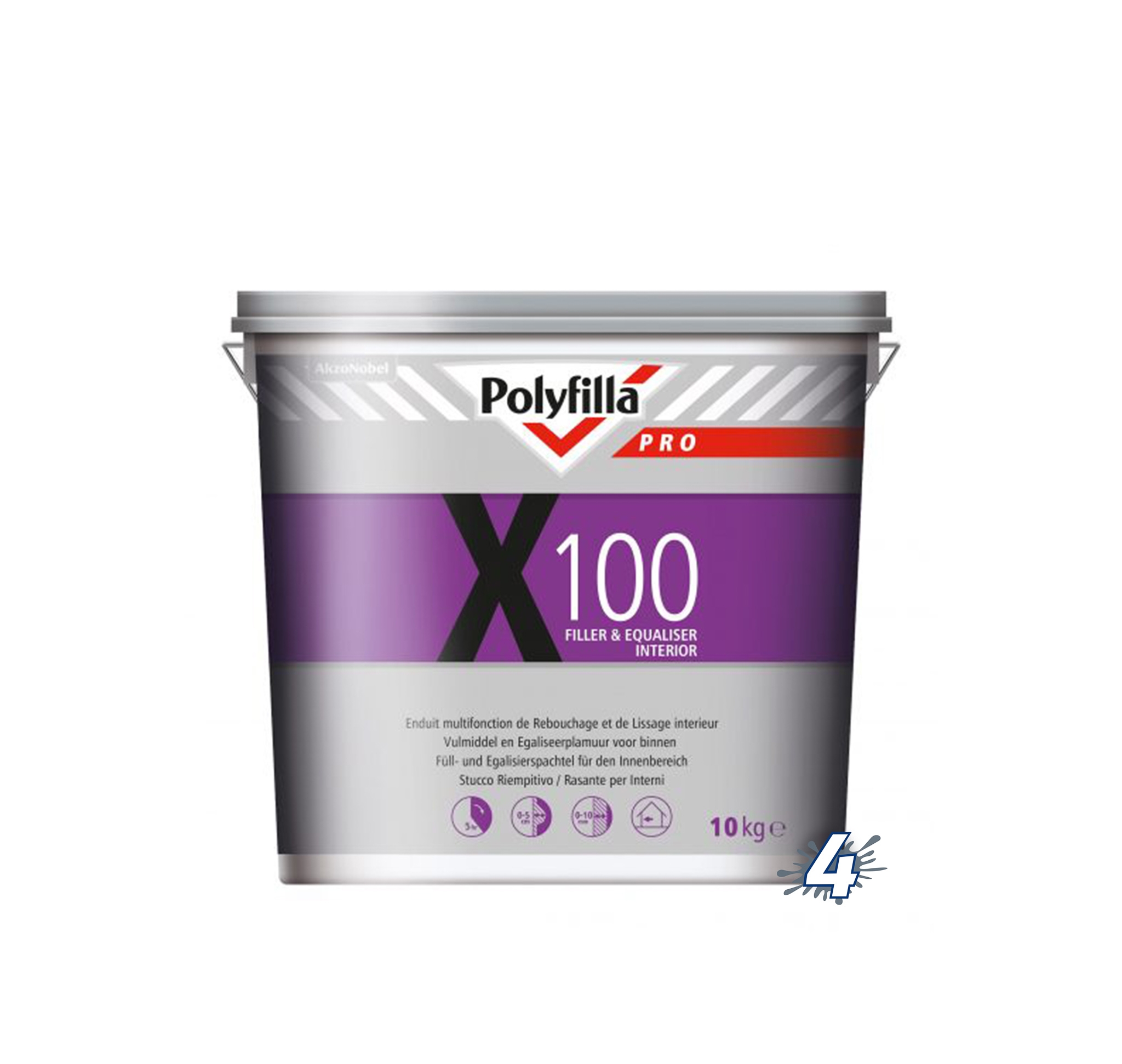 Polyfilla X100 2in1 Vulmiddel en Stucpleister