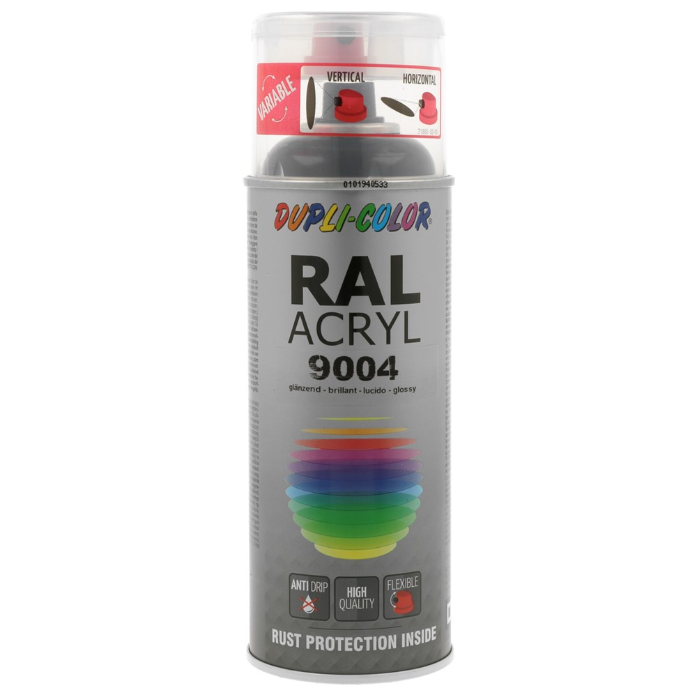 Duplicolor Acryl RAL 9004  Hoogglans