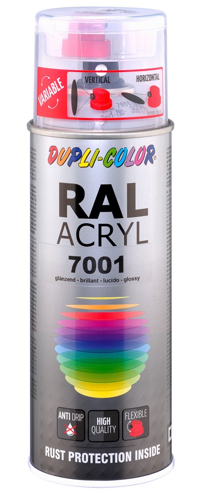 Duplicolor Acryl RAL 7001 Hoogglans