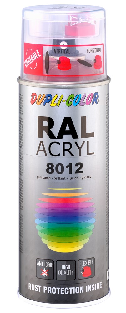 Duplicolor Acryl RAL 8012 Hoogglans